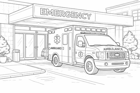 Ambulance ER emergency room