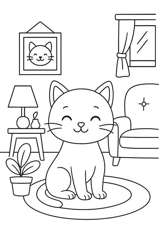 Cozy Pages coloring pages PDF preview