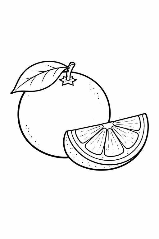 Fruits coloring pages PDF preview