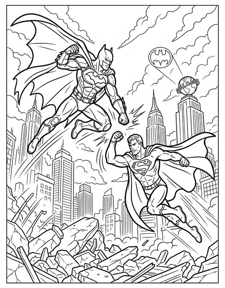 Characters & Heroes coloring pages PDF preview